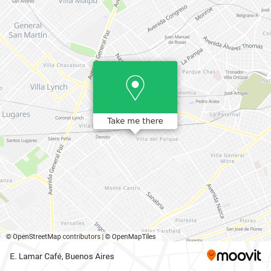 Mapa de E. Lamar Café