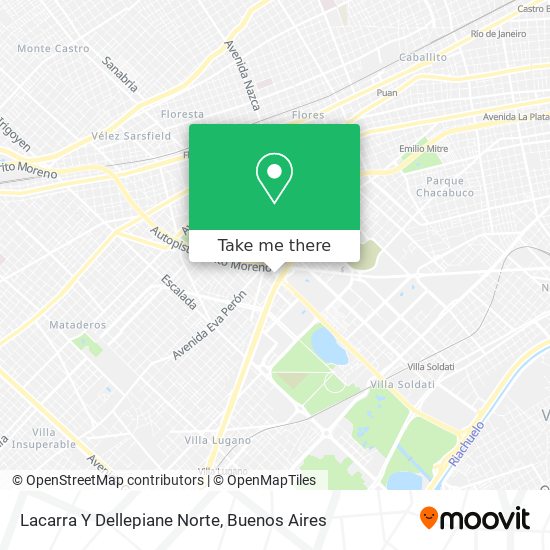 Lacarra Y Dellepiane Norte map