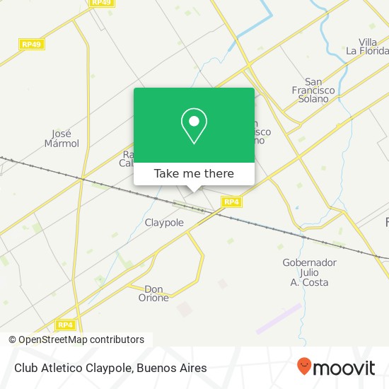 Mapa de Club Atletico Claypole