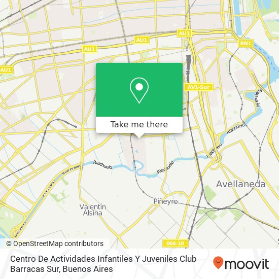 Centro De Actividades Infantiles Y Juveniles Club Barracas Sur map