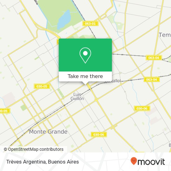 Trèves Argentina map