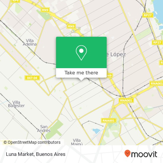 Mapa de Luna Market