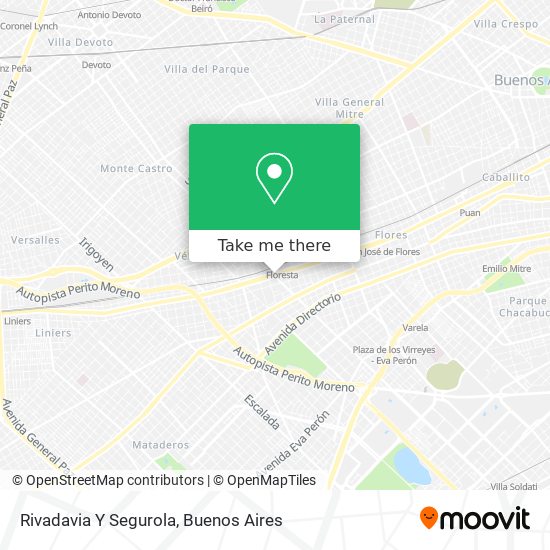 Rivadavia Y Segurola map