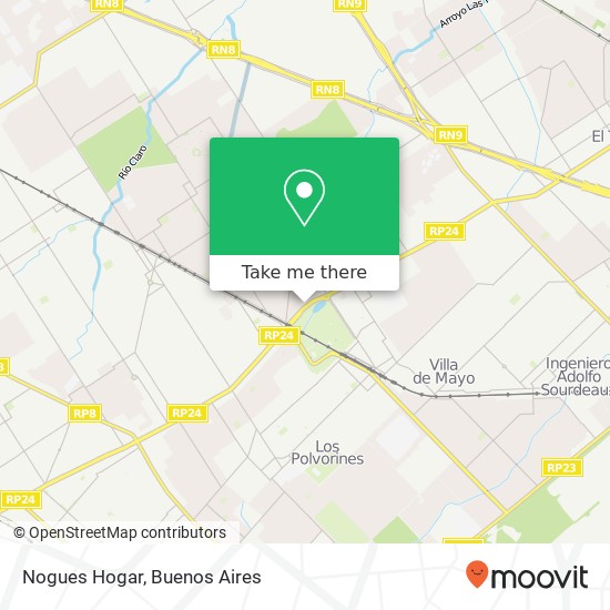 Nogues Hogar map