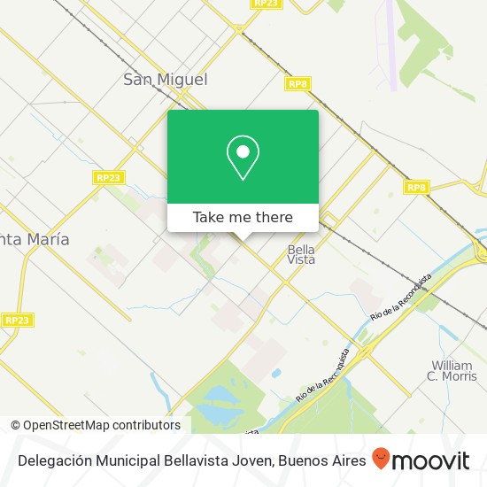 Mapa de Delegación Municipal Bellavista Joven