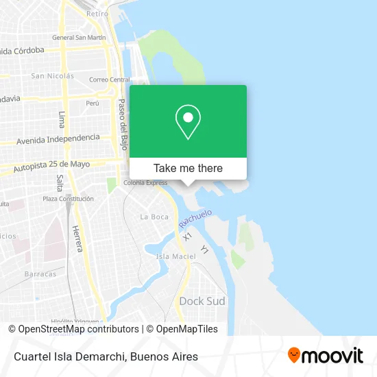 Cuartel Isla Demarchi map