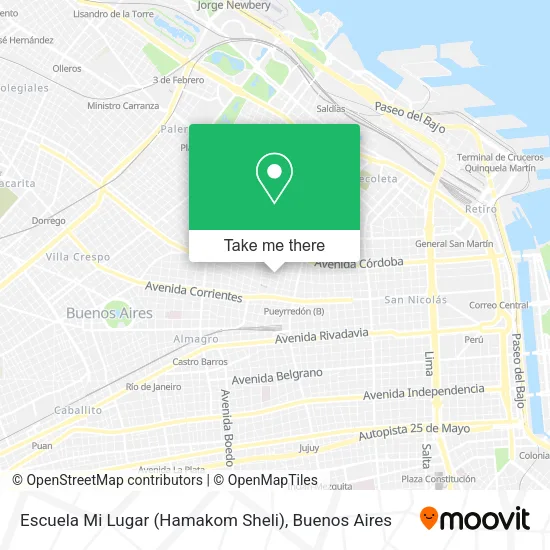 Escuela Mi Lugar (Hamakom Sheli) map