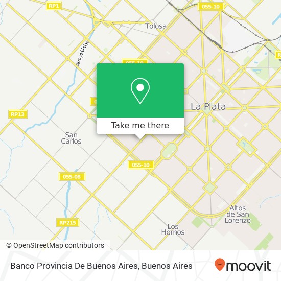 Banco Provincia De Buenos Aires map