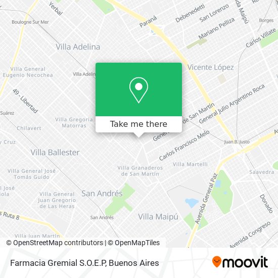 Farmacia Gremial S.O.E.P map