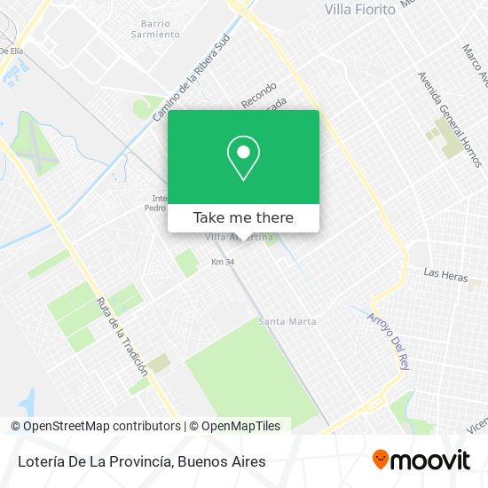 Lotería De La Provincía map