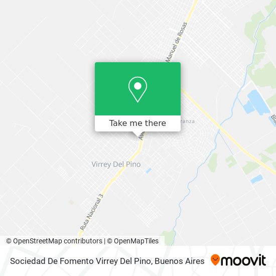Sociedad De Fomento Virrey Del Pino map