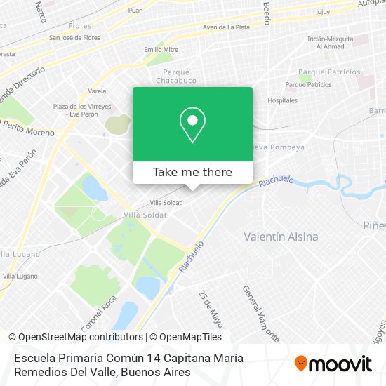 Escuela Primaria Común 14 Capitana María Remedios Del Valle map