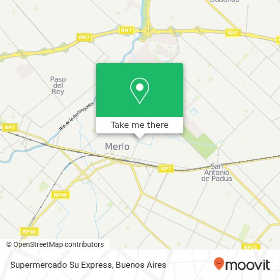 Mapa de Supermercado Su Express