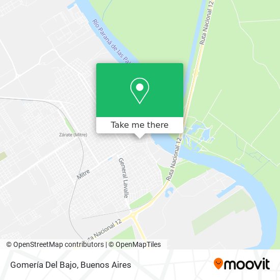 Gomería Del Bajo map