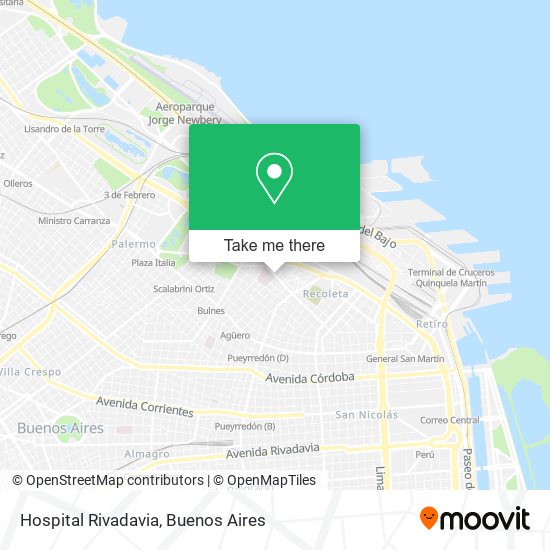 Mapa de Hospital Rivadavia