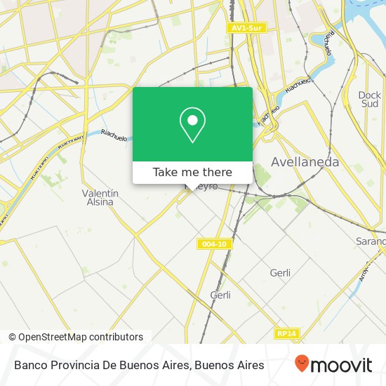 Banco Provincia De Buenos Aires map