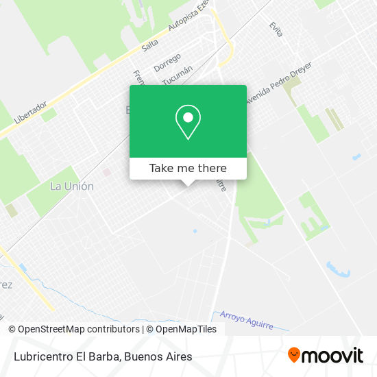 Lubricentro El Barba map