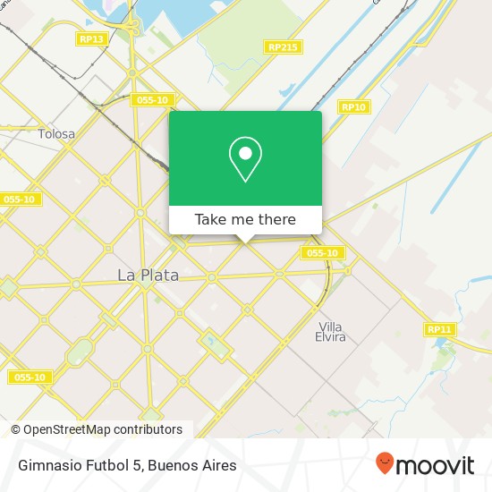 Gimnasio Futbol 5 map