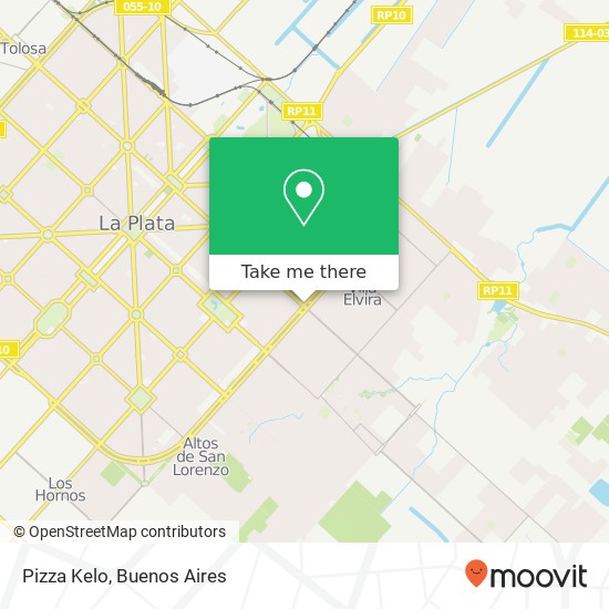 Pizza Kelo map