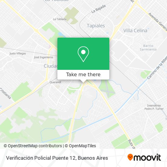 Mapa de Verificación Policial Puente 12