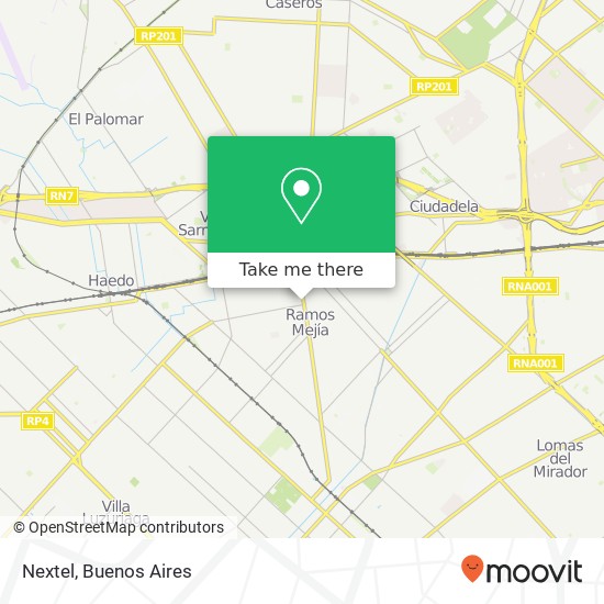 Mapa de Nextel