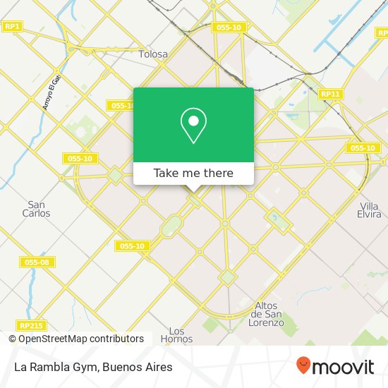 Mapa de La Rambla Gym