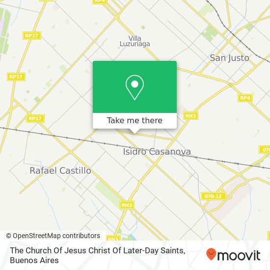 Mapa de The Church Of Jesus Christ Of Later-Day Saints