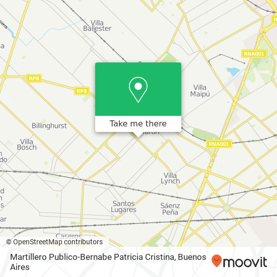 Martillero Publico-Bernabe Patricia Cristina map