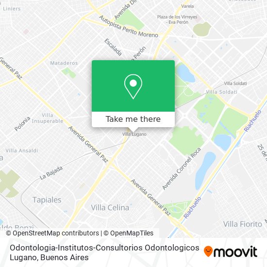 Odontologia-Institutos-Consultorios Odontologicos Lugano map