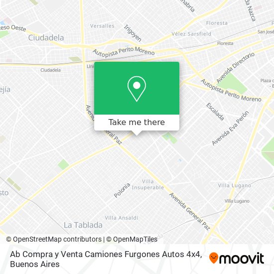 Ab Compra y Venta Camiones Furgones Autos 4x4 map