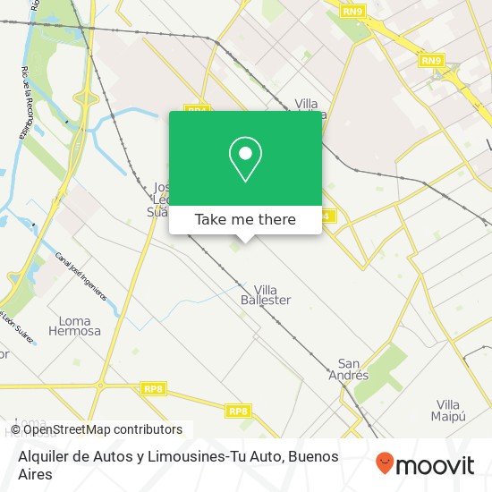 Alquiler de Autos y Limousines-Tu Auto map