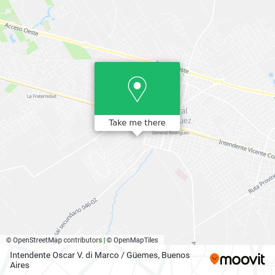 Mapa de Intendente Oscar V. di Marco / Güemes