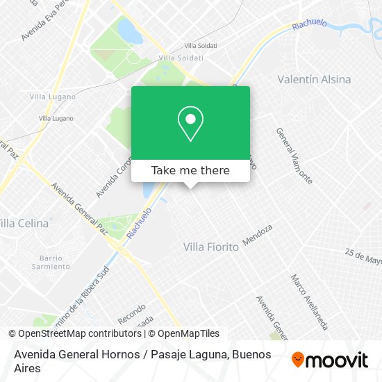 Avenida General Hornos / Pasaje Laguna map