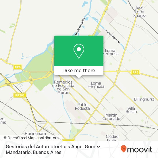 Gestorias del Automotor-Luis Angel Gomez Mandatario map