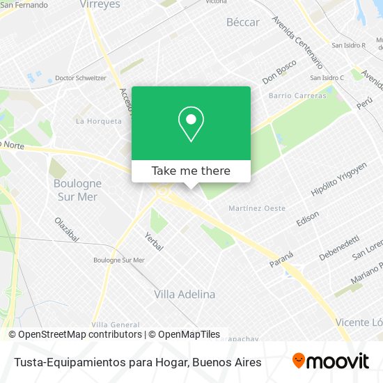 Mapa de Tusta-Equipamientos para Hogar