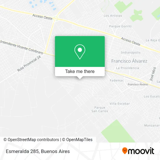Esmeralda 285 map