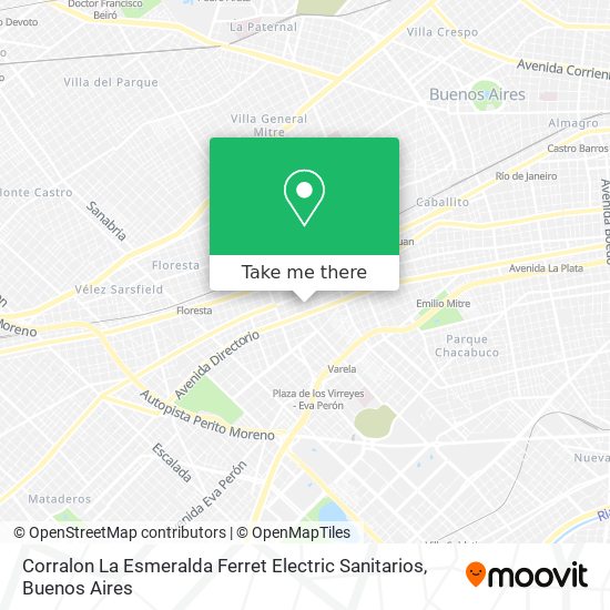 Corralon La Esmeralda Ferret Electric Sanitarios map