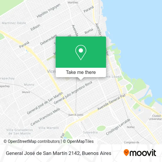 Mapa de General José de San Martín 2142