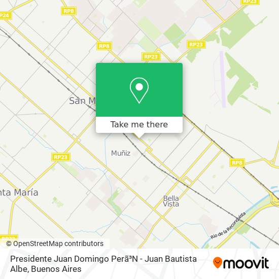 Mapa de Presidente Juan Domingo Perã³N - Juan Bautista Albe