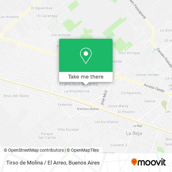 Mapa de Tirso de Molina / El Arreo