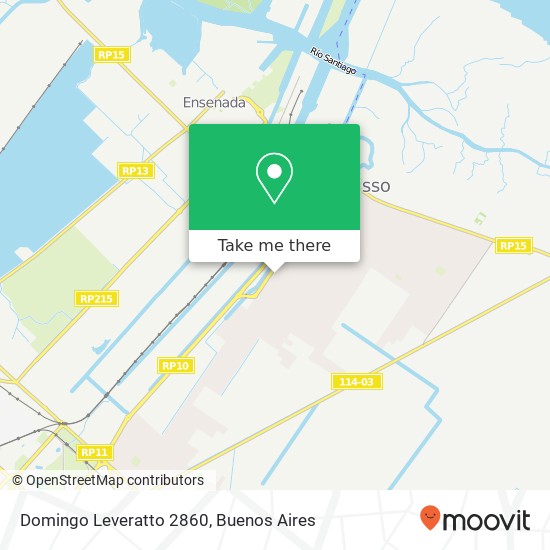 Domingo Leveratto 2860 map