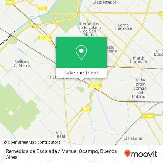 Remedios de Escalada / Manuel Ocampo map