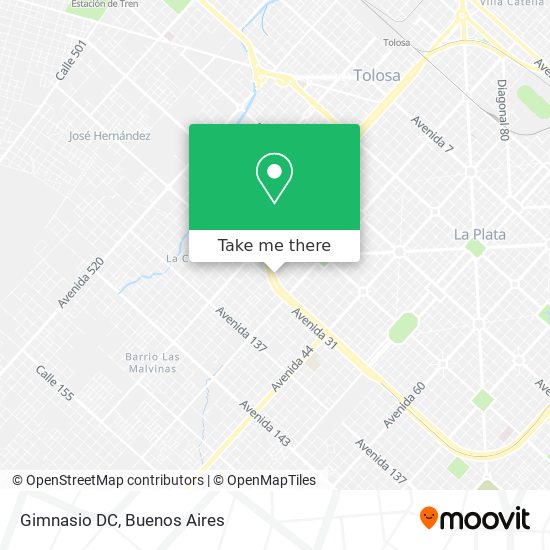 Gimnasio DC map