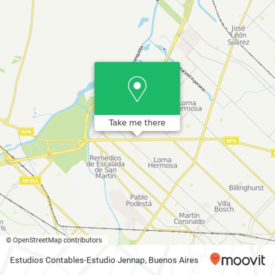 Estudios Contables-Estudio Jennap map