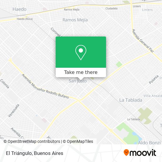 Mapa de El Triángulo