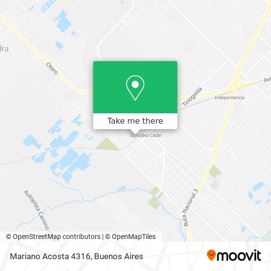 Mariano Acosta 4316 map