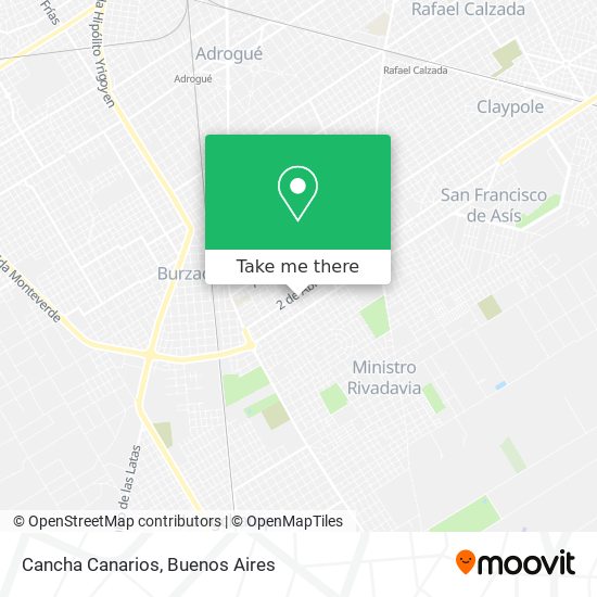 Cancha Canarios map