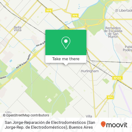 San Jorge-Reparación de Electrodomésticos map