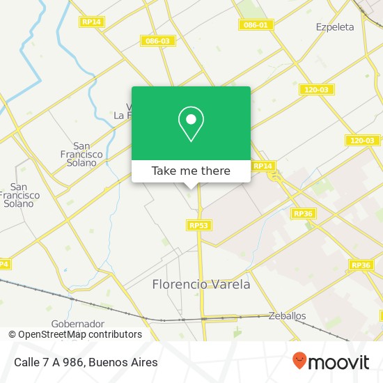 Calle 7 A 986 map