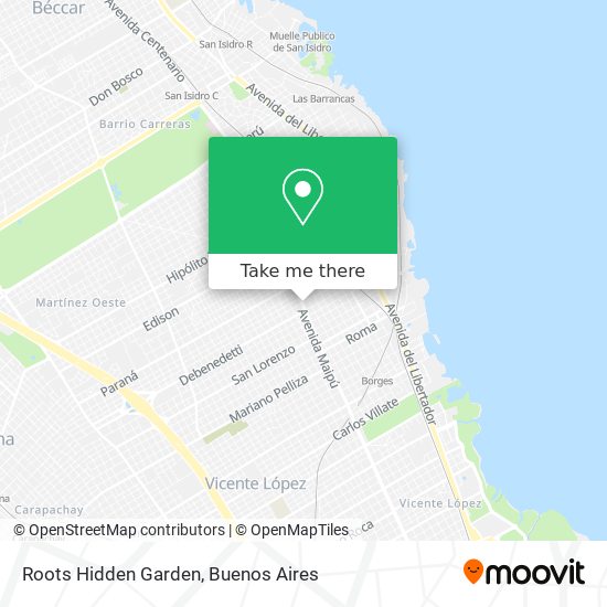 Mapa de Roots Hidden Garden